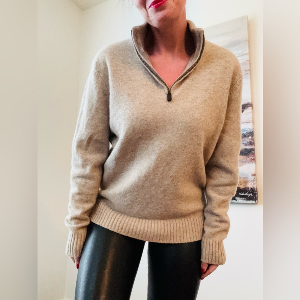 BLACK BROWN 1826 Half-Zip Sweater XL